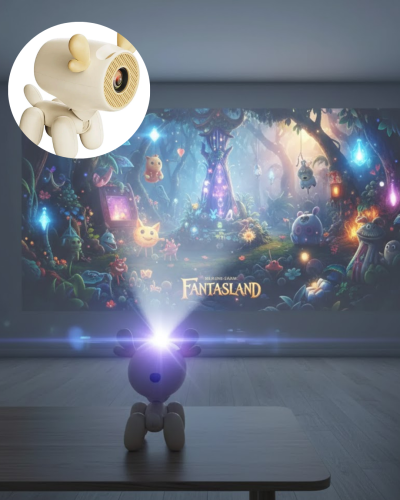 500 ANSI Lümen Parlaklıkta Akıllı Mini Projeksiyon Cihazı