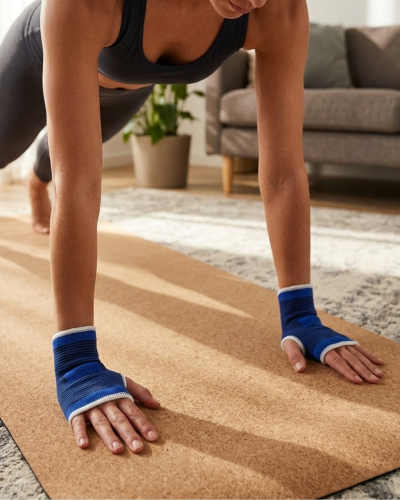 Mavi Bilek Koruyucu Spor Destekliği Çift El İçin Evrensel Boy