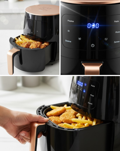 Büyük Kapasiteli Air Fryer Aile Boyu Pişirme ve Kolay Temizlik