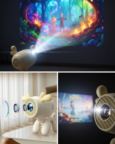 Android Sistemli 4K Projeksiyon 36W Dolby Sesli