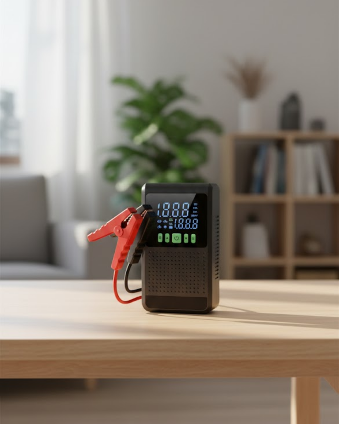 Şarjlı Araç Akü Takviyeli Hava Pompası Powerbank Özellikli