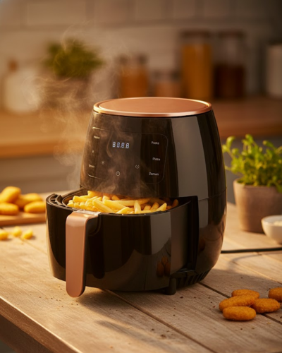 Yağsız Kızartma Makinesi 6 Litre Hazne ve Hassas Isı Kontrolü