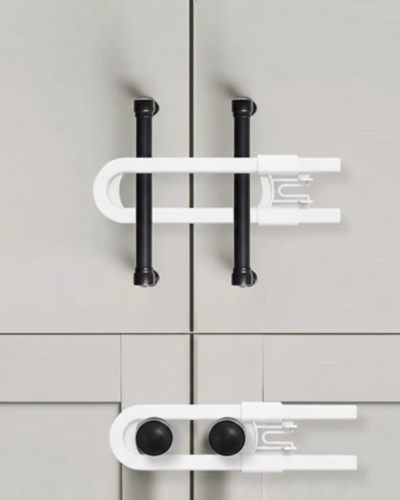 4 Adet Dolap ve Kapak Emniyet Kilidi Evde Güvenli Kullanım İçin