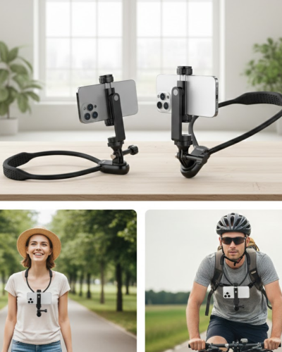 Hızlı Tak Çıkar Özellikli Boyun Askılı Telefon Sabitleyici