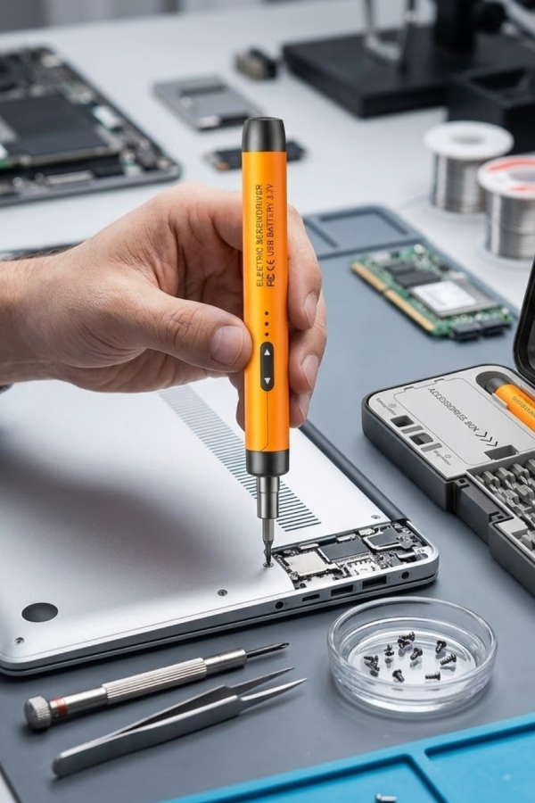 Kablosuz Alüminyum Gövdeli Elektrikli Tornavida 38 Uçlu Teknik Servis Seti