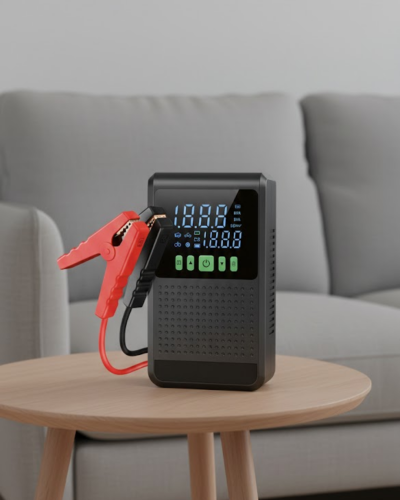 Araç İçin Akü Takviye Cihazı ve Kablosuz Hava Kompresörü