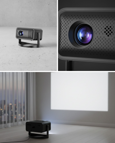 Smart Projector Android TV Dolby Sesli WiFi Bluetooth