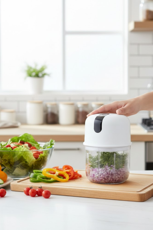 Mini Mutfak Robotu Sarımsak ve Sebze Doğrayıcı