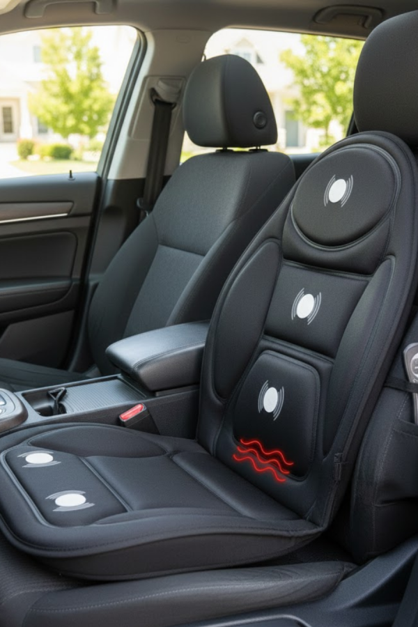Araç ve Ev Uyumlu Masaj Koltuk Minderi Uzaktan Kumandalı