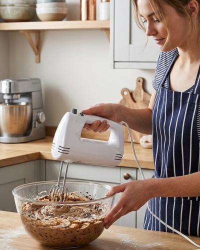 Elektrikli El Mikseri 250W 5 Hız Kademeli Hamur ve Kek Mikseri