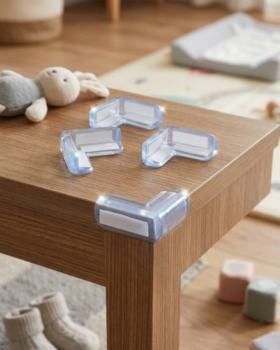 Masa Köşe Koruyucu 4 Lü Set Bebek Çocuk Güvenlik Köşe Aparatı