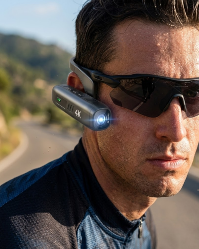 Kulak Yanı Takılabilir 4K Aksiyon Kamera 30FPS Video WiFi Uygulama Kontrol