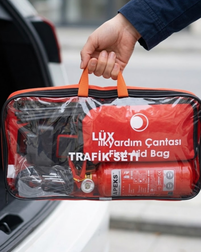 Araç Trafik Seti Muayene Uyumlu Yangın Söndürücü ve İlk Yardım Kiti