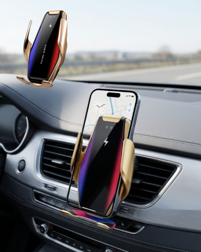 Akıllı Araç İçi Telefon Tutucu Kablosuz Şarj ve Otomatik Açılır Kapanır Sistem