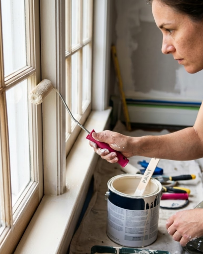 Dar Alan Boyama Rulosu 10 Cm Boya Fırça Seti 6 Adet Yedek Rulo Hediyeli