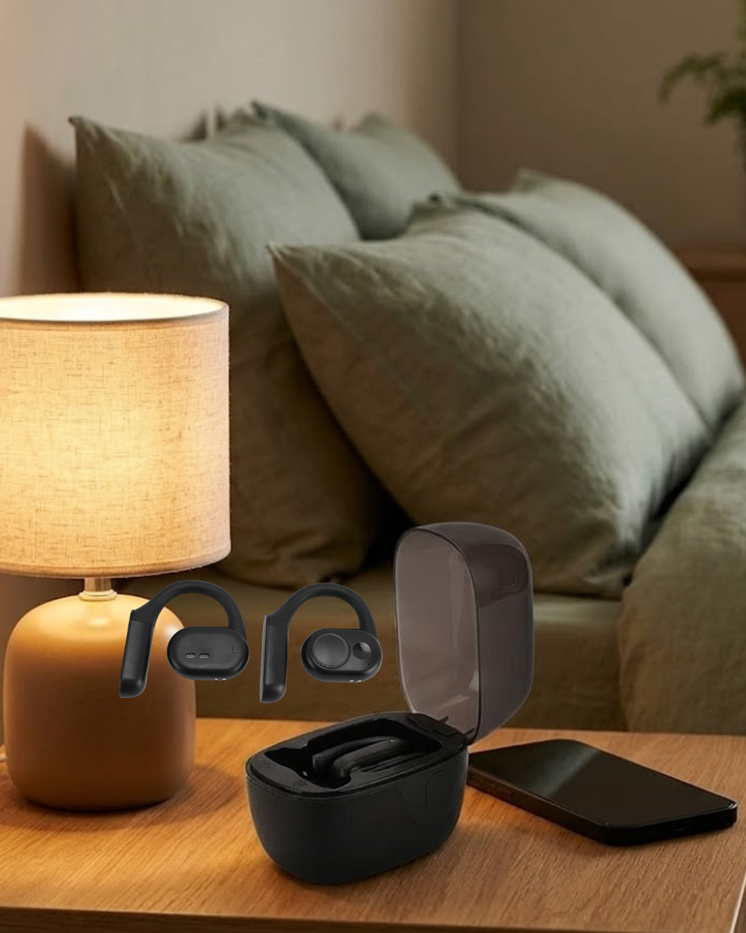 Bluetooth 5.0 Kablosuz Kulaklık Otomatik Eşleşme Gürültü Azaltma