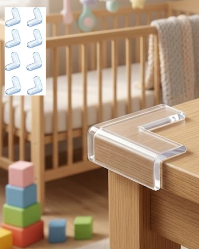 Çocuk Güvenlik Köşe Koruyucu 8 Li Set Masa Sehpa Köşe Aparatı