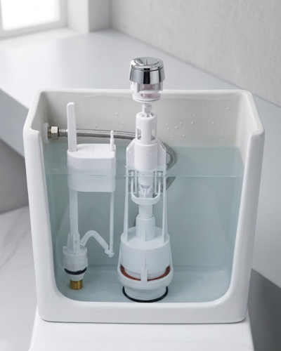 Vitrifiye Rezervuar İç Takımı Basmalı Mekanizma Alt Girişli Sessiz Dolum Sistemi