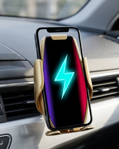 Araç Havalandırma Telefon Tutucu Kablosuz Şarj Destekli Akıllı Sensörlü