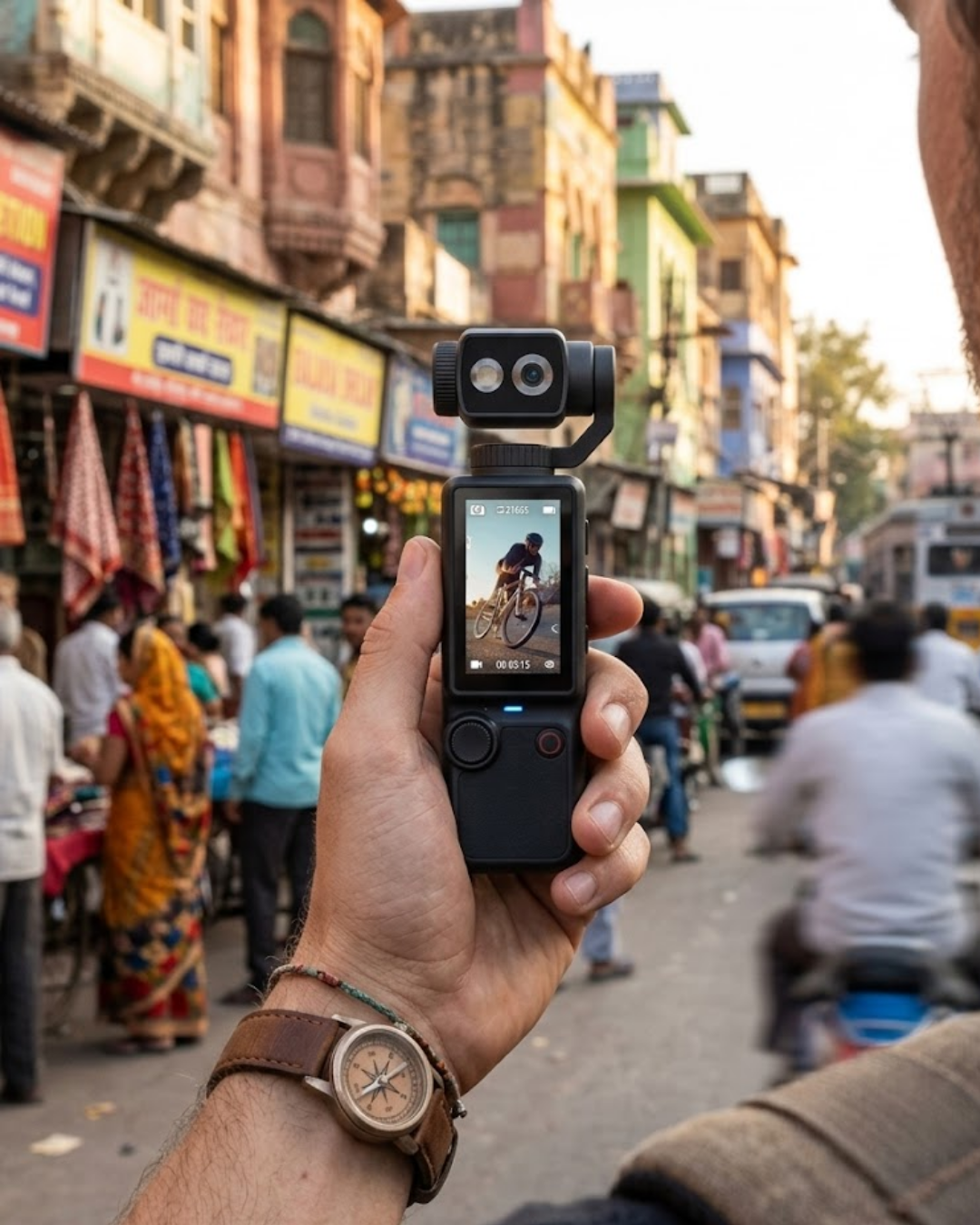 4K Ultra HD El Kamerası 2.0 IPS Ekran Döner Başlık ve Yüksek Batarya Kapasiteli