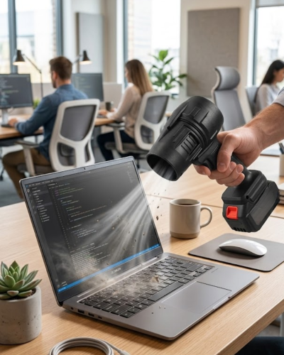 Taşınabilir Şarjlı Üfleme Makinesi Güçlü Hava Akımı Temizlik Cihazı