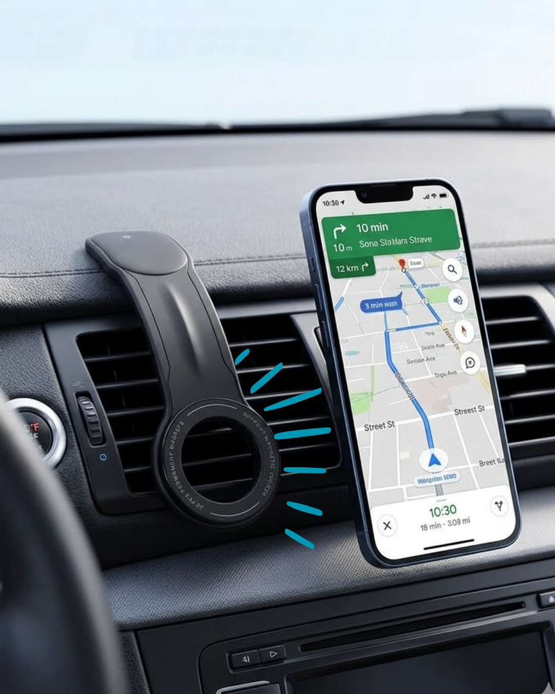 Araç Konsol Telefon Tutucu 360 Derece Döner Manyetik Stand