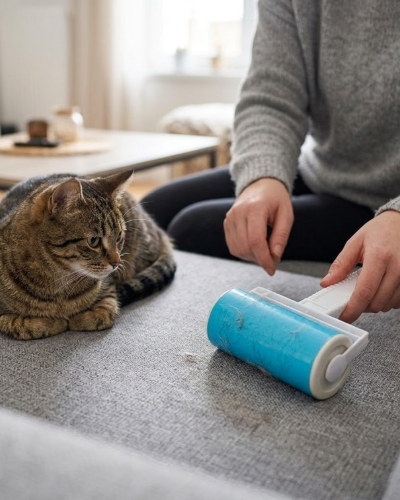 Yıkanabilir Pet Tüy Toplama Aparatı Kıyafet Koltuk Araba İçi Temizlik Rulosu