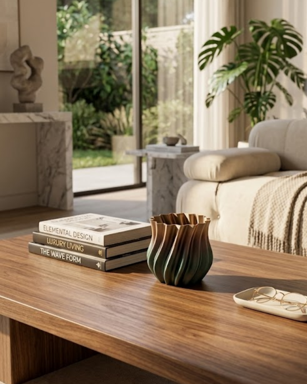 3D Kıvrımlı Siyah Metalik Vazo Modern Dekoratif Şık Ev Aksesuarı