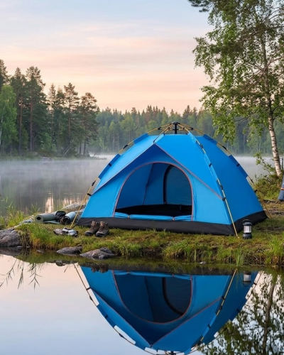 2 3 Kişilik Otomatik Kamp Çadırı Su Geçirmez Outdoor Pratik Kurulum