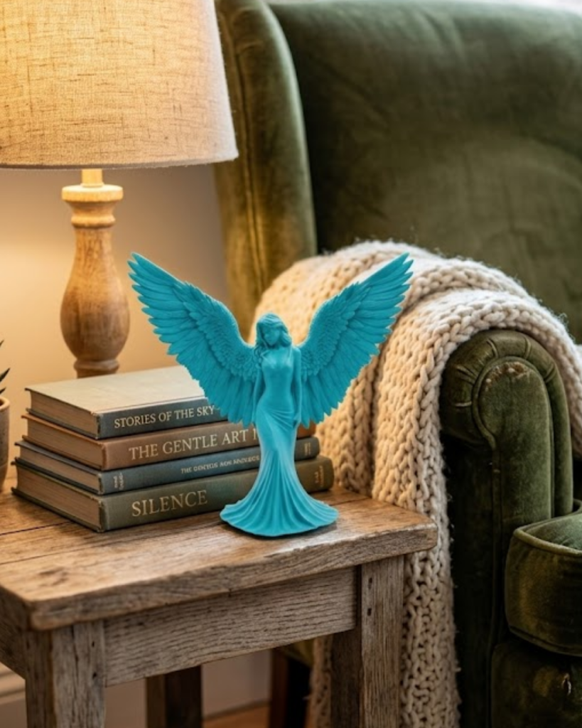 3D MELEK İNSAN TURKUAZ