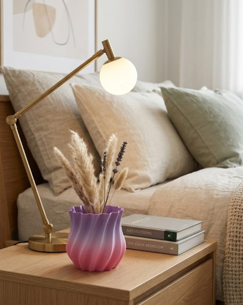 3D KIVRIMLI VAZO PEMBE