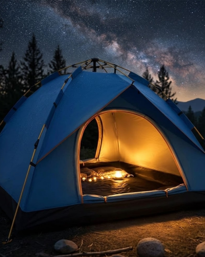 Kolay Kurulum Otomatik Kamp Çadırı 200x135 cm Taşınabilir Suya Dayanıklı