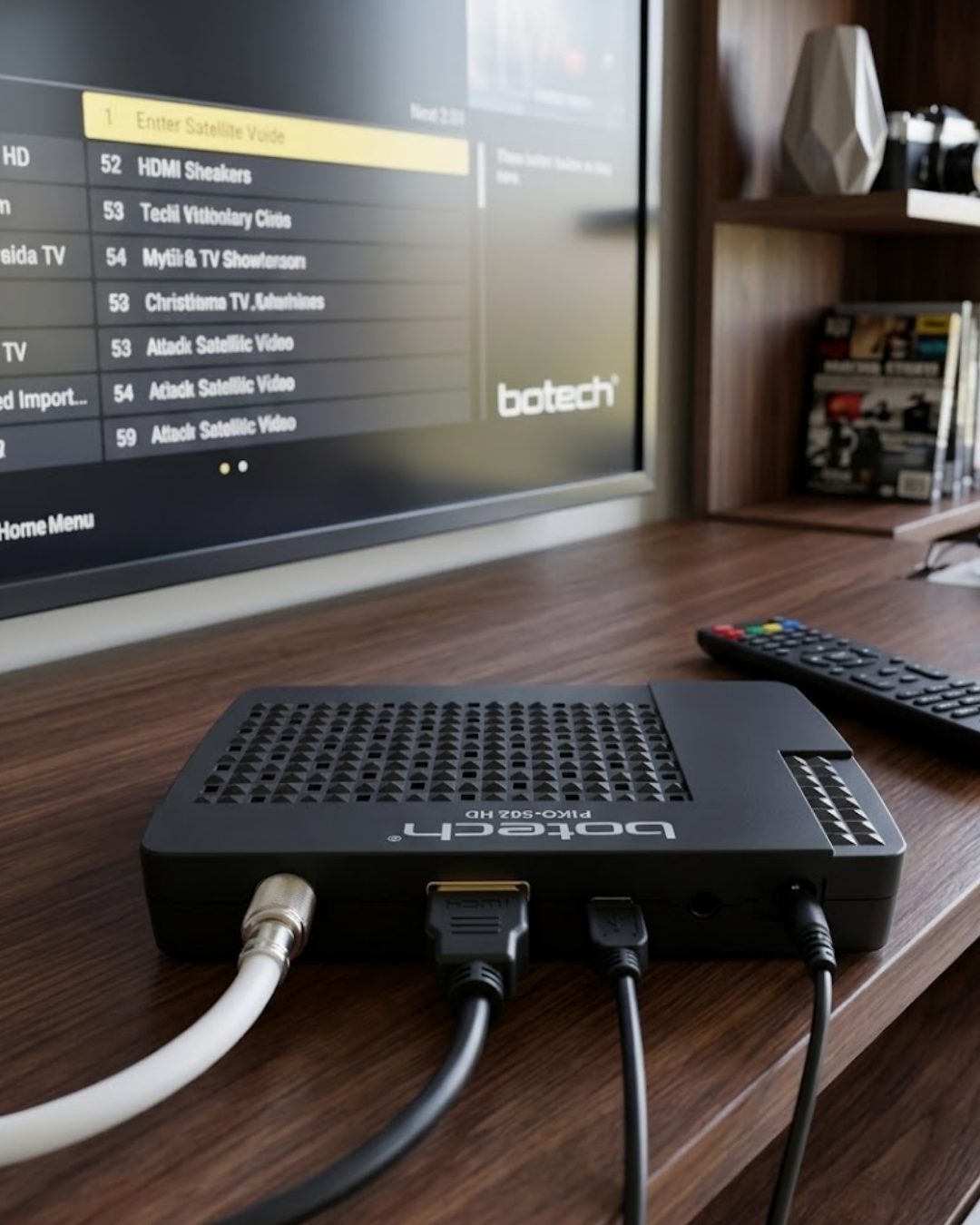 HDMI ve USB Girişli Full HD Uydu Alıcısı EPG Destekli Pratik Kullanım