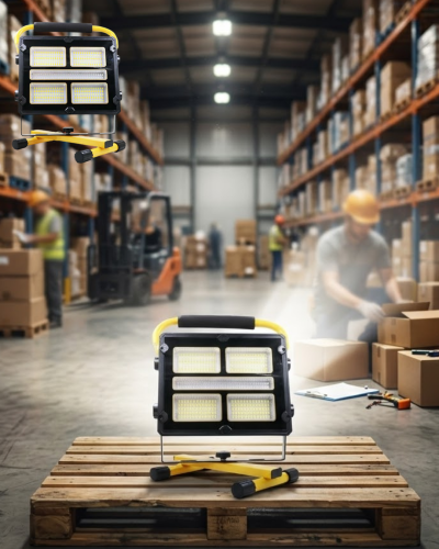 Çok Fonksiyonlu LED Projektör Kamp Lambası Solar Şarjlı Powerbank Özellikli