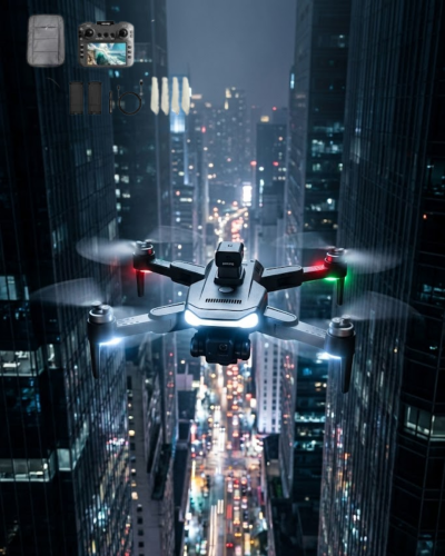 Uzaktan Kontrollü 4K Drone Akıllı Uçuş Modları ve Geniş Açılı Kamera Özellikli