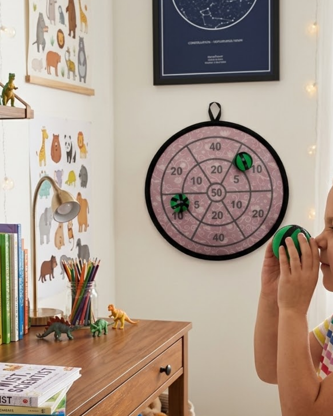 Eğitici Dart Oyunu Çocuklar İçin Güvenli Cırtlı Toplu Oyun Seti