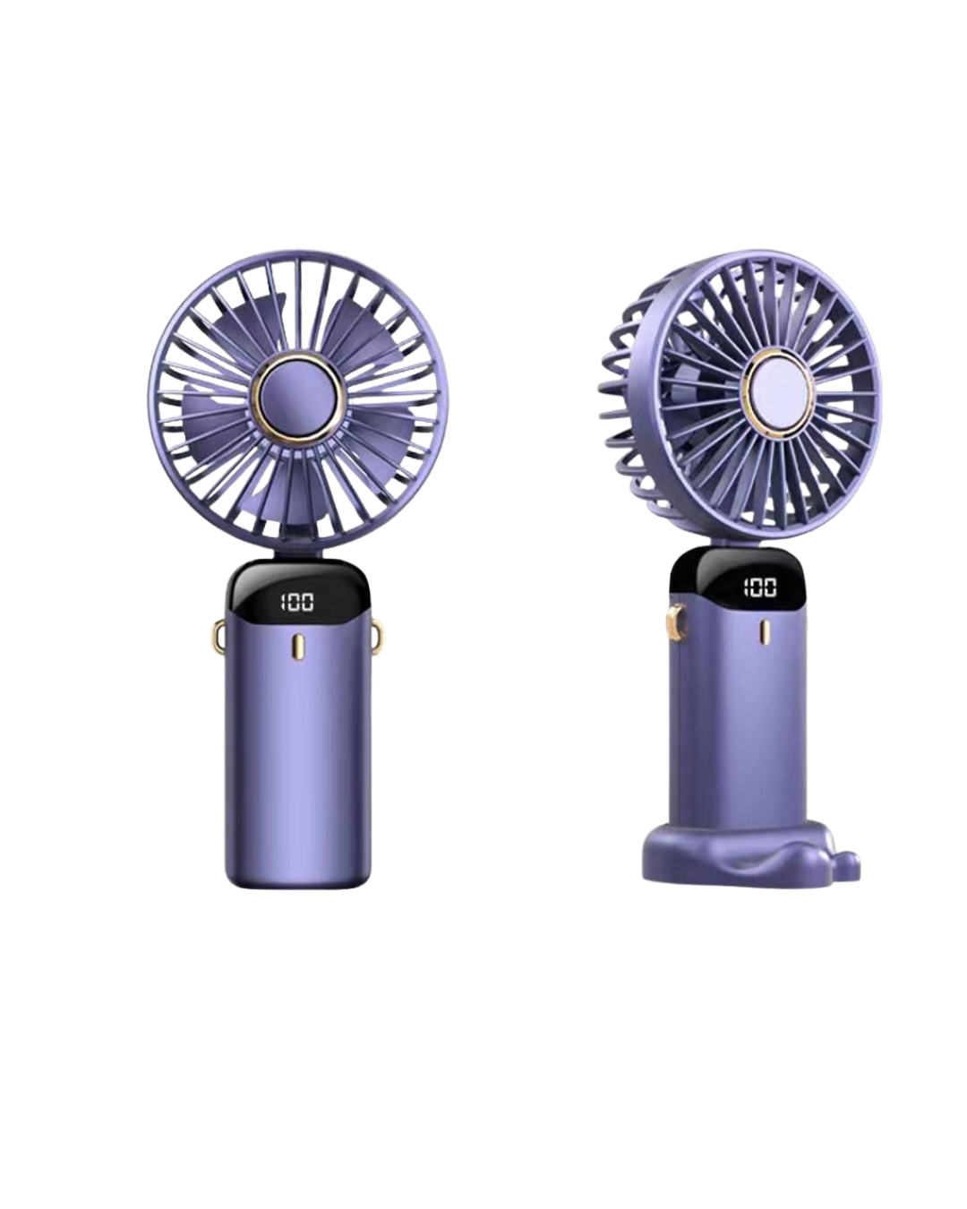 Yüksek Hava Akışlı Dijital Ekranlı Mini El Fanı - Görsel 3