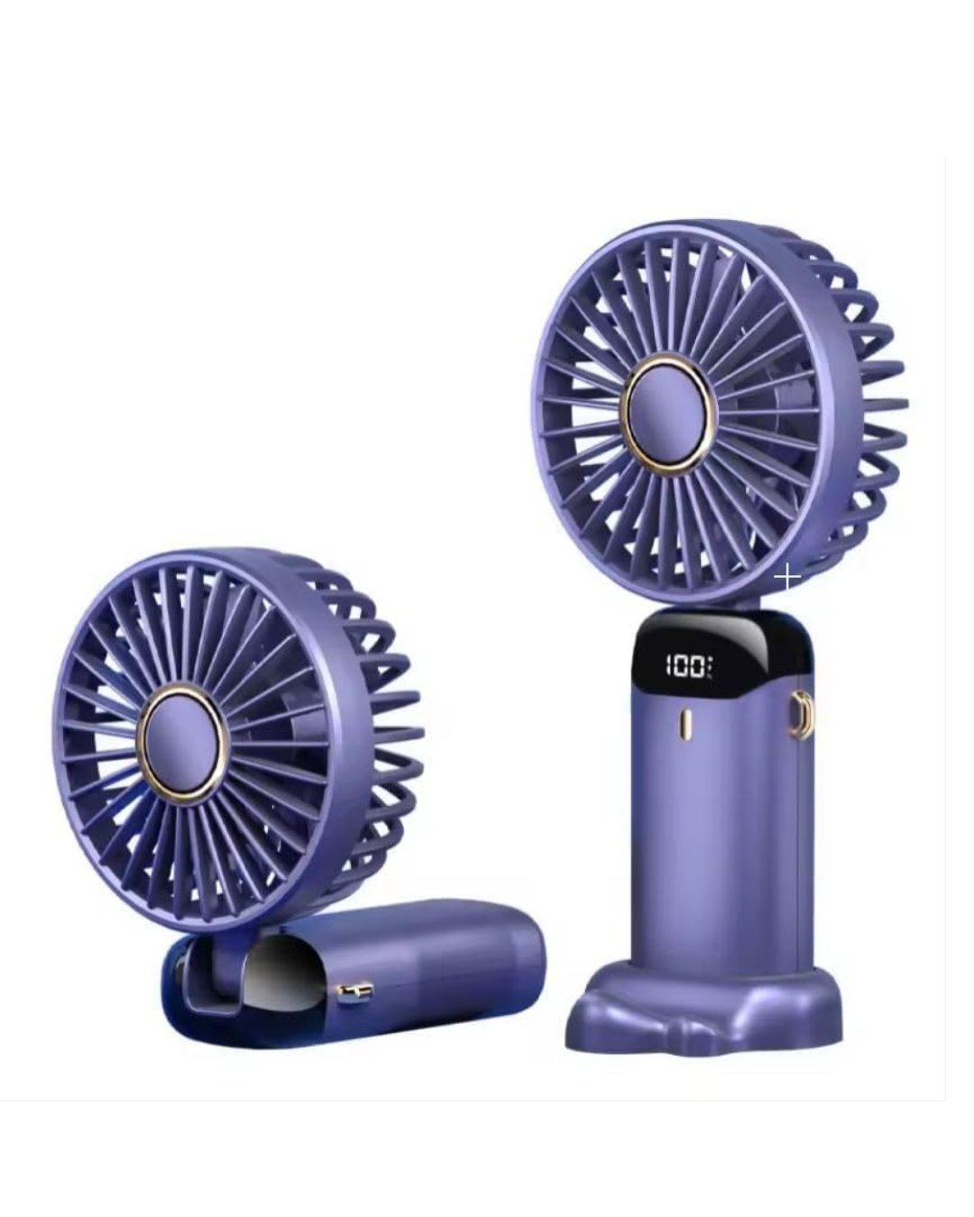 Yüksek Hava Akışlı Dijital Ekranlı Mini El Fanı - Görsel 4