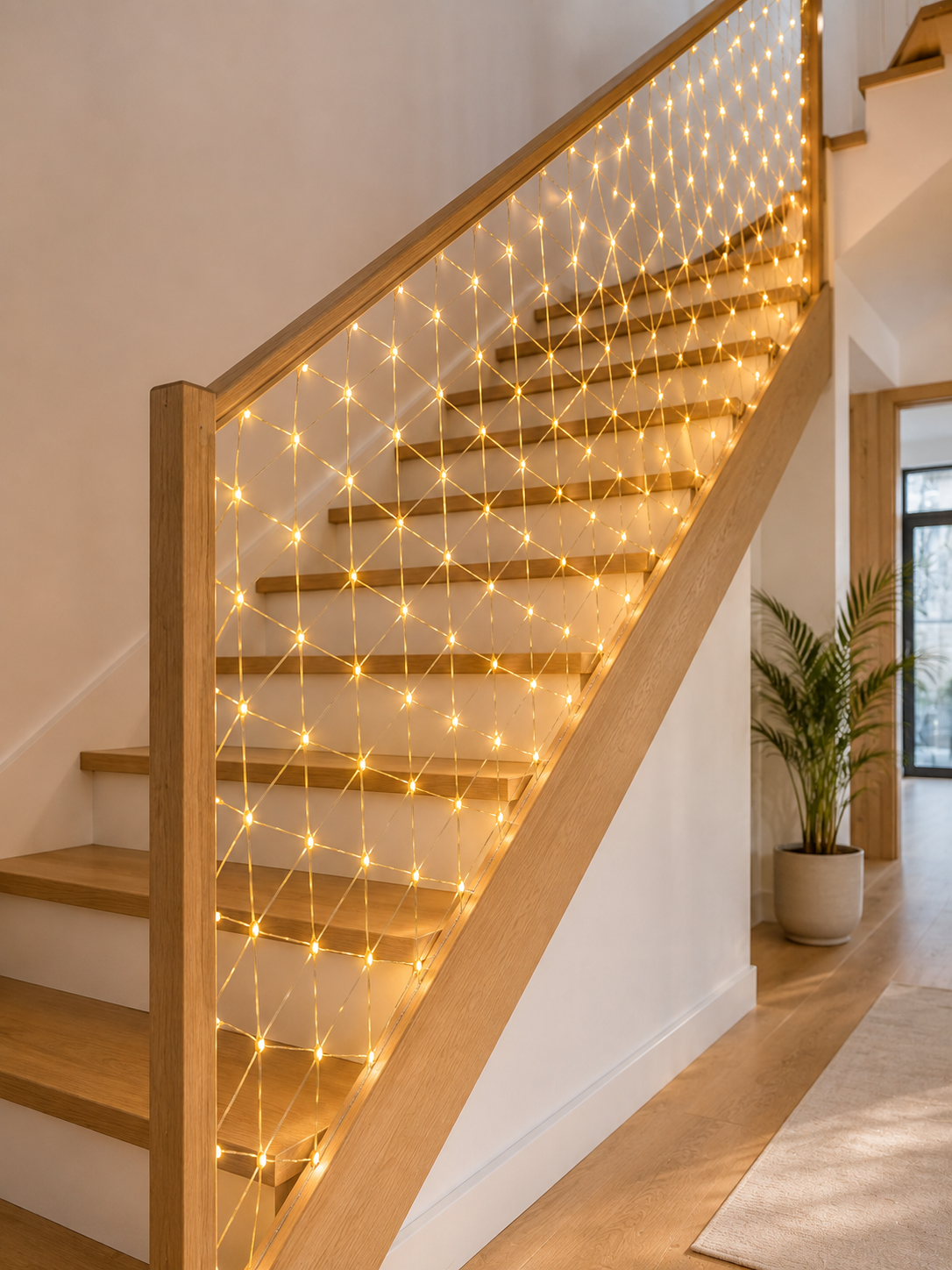 LED Ağ Işık Dekoratif File Aydınlatma Balkon Oda ve Bahçe Süsleme - görsel 2