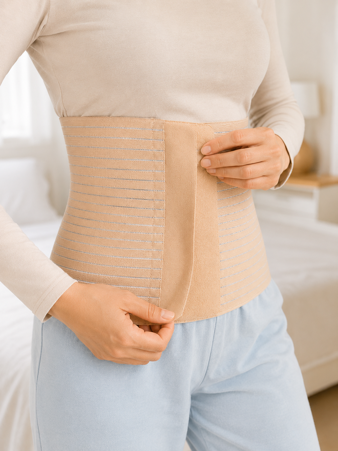 26 cm Karın Korsesi 4 Kademeli Ayarlanabilir Abdominal Bel Destek Korsesi - görsel 4